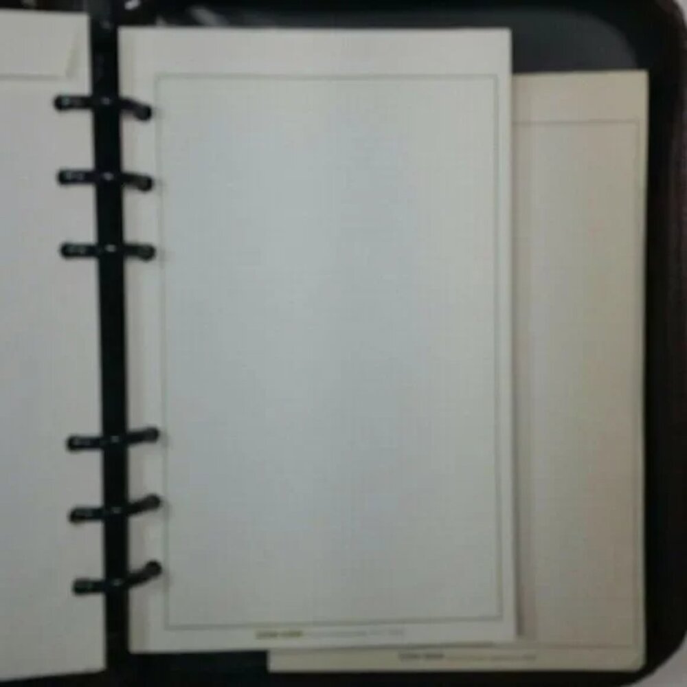 Lillian Vernon Maroon Agenda Planner Address Book Genuine Leather Binder Office - Picture 12 of 16